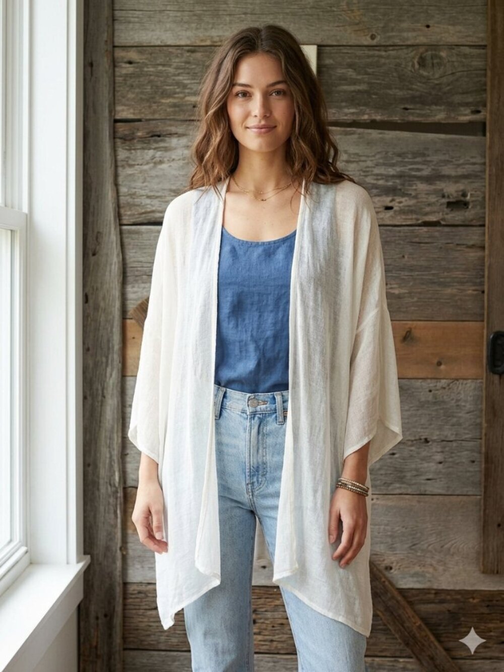 𝅺aeropostale Size O/S NWOT White Semi Sheer Coverup